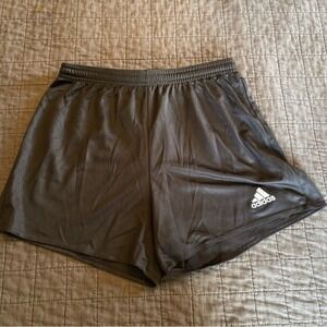 Adidas Climalite Mens‎ Small Black Soccer Athletic Running Shorts Drawstring 3in